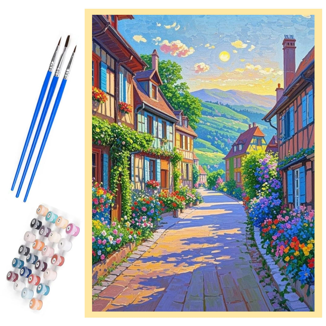 countryside-road-with-flowers-paint-by-number-kit