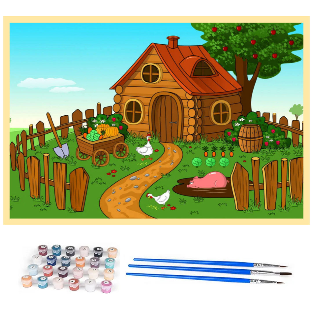 farmhouse-courtyard-paint-by-number-kit