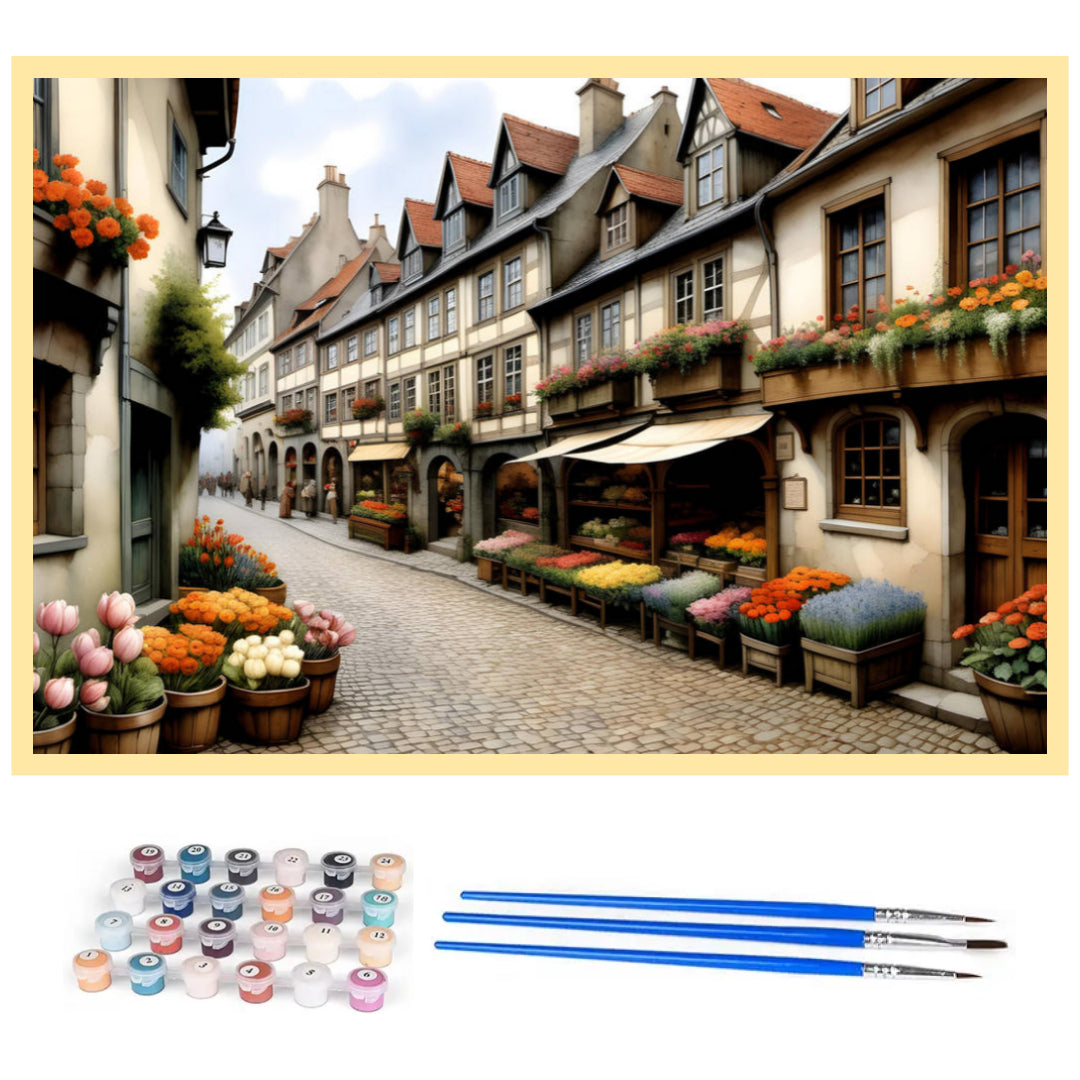 flower-market-in-the-small-town-paint-by-number-kit