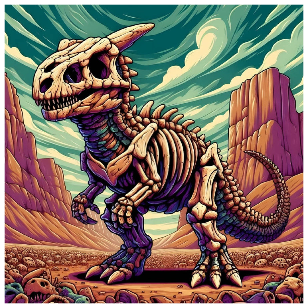 Dinosaur Paint by Number Kits 15% Off Fossil Dinosaur Paint by Numbers –  CANVAS Paint by Number, image size:1080x1080