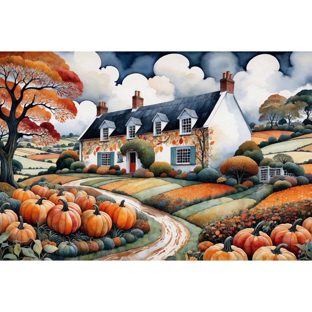 sleepy-village-paint-by-number-kit