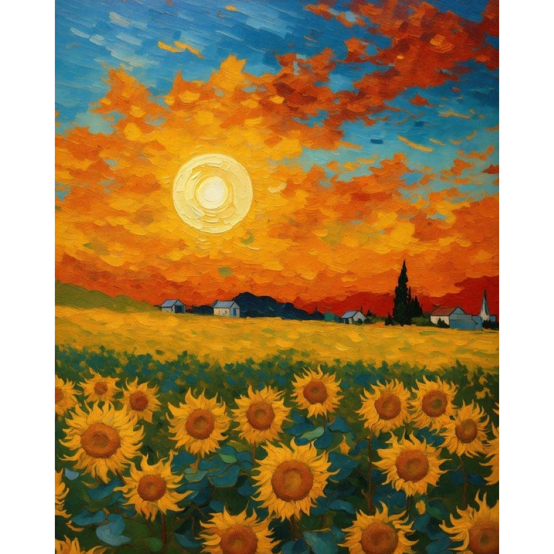sunflowers-at-sunset-paint-by-number-kit