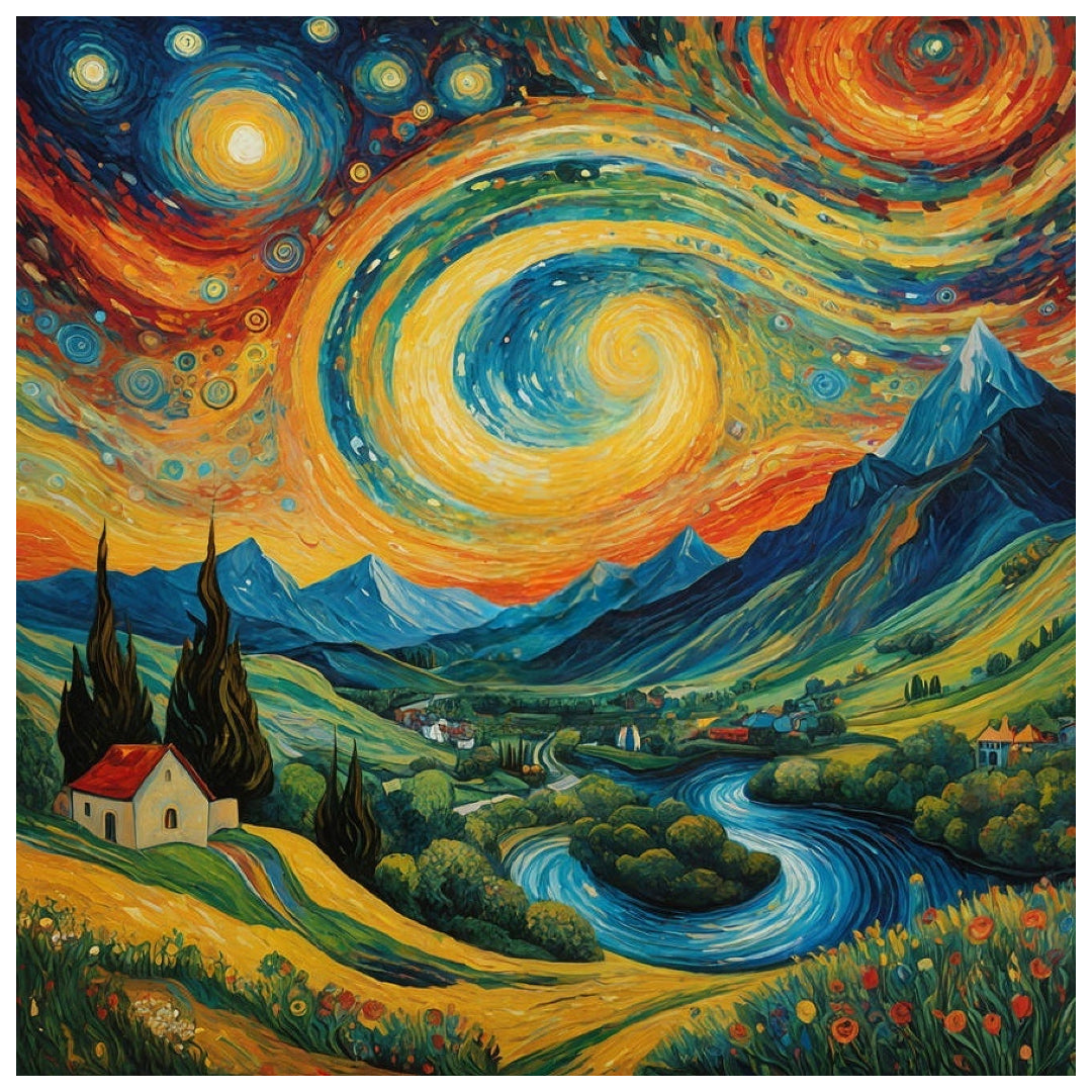 swirling-starry-sky-over-lake-paint-by-number-kit