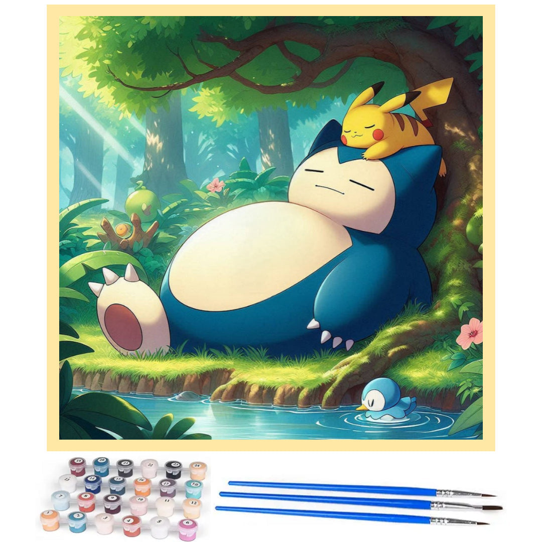 adorable-snorlax-paint-by-number-kit