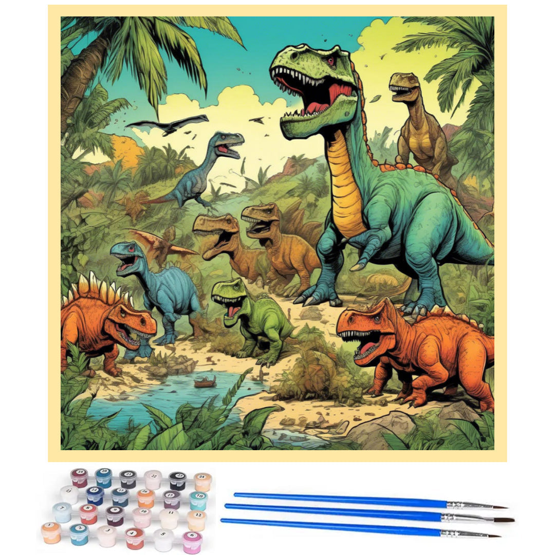 age-of-dinosaur-paint-by-number-kit