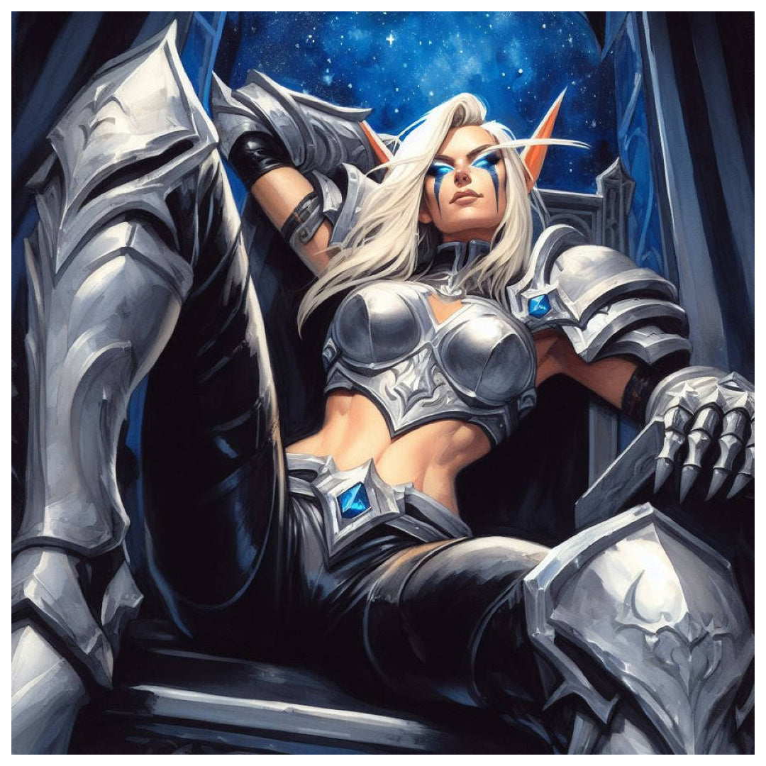 alleria-windrunner-warcraft-paint-by-number-kit