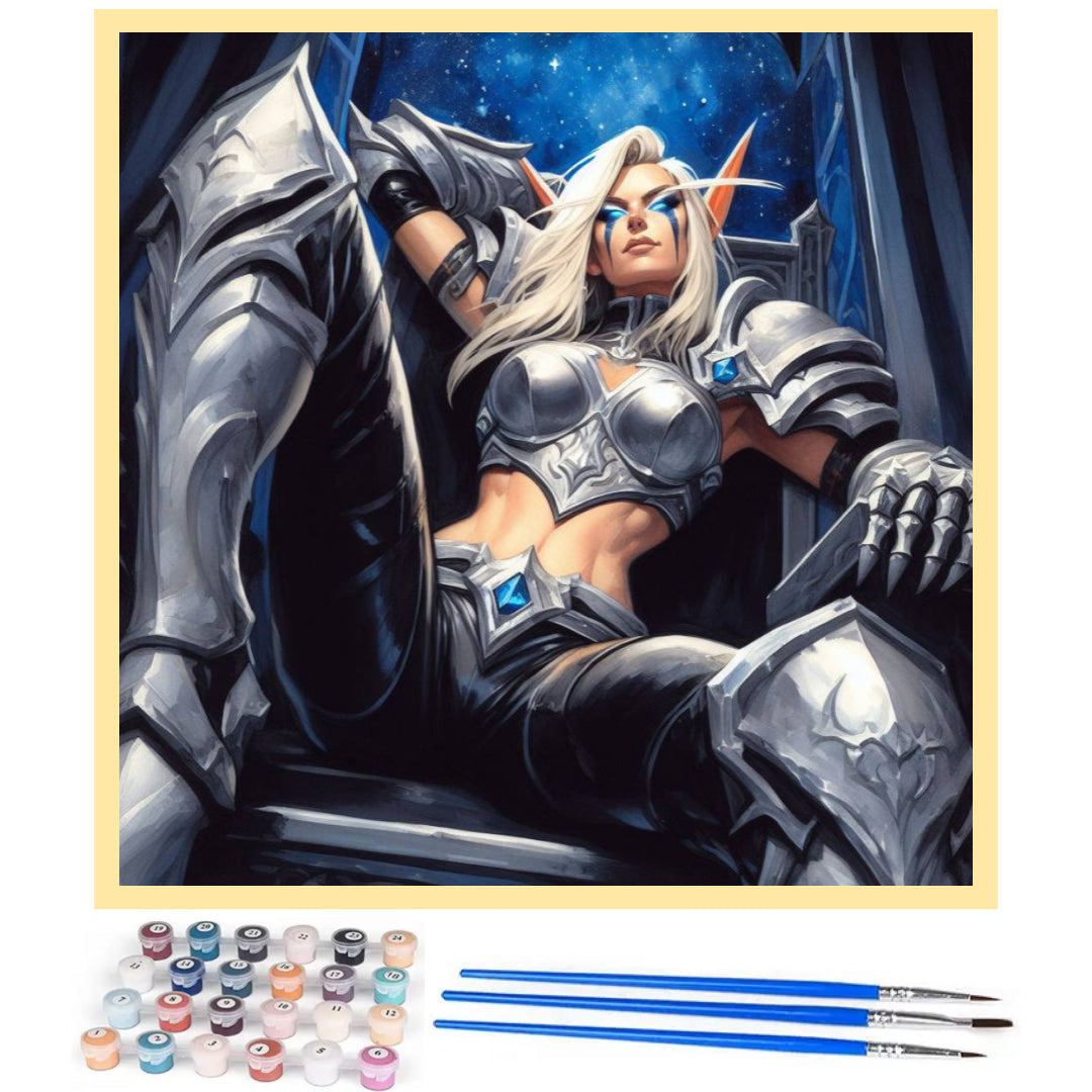 alleria-windrunner-warcraft-paint-by-number-kit