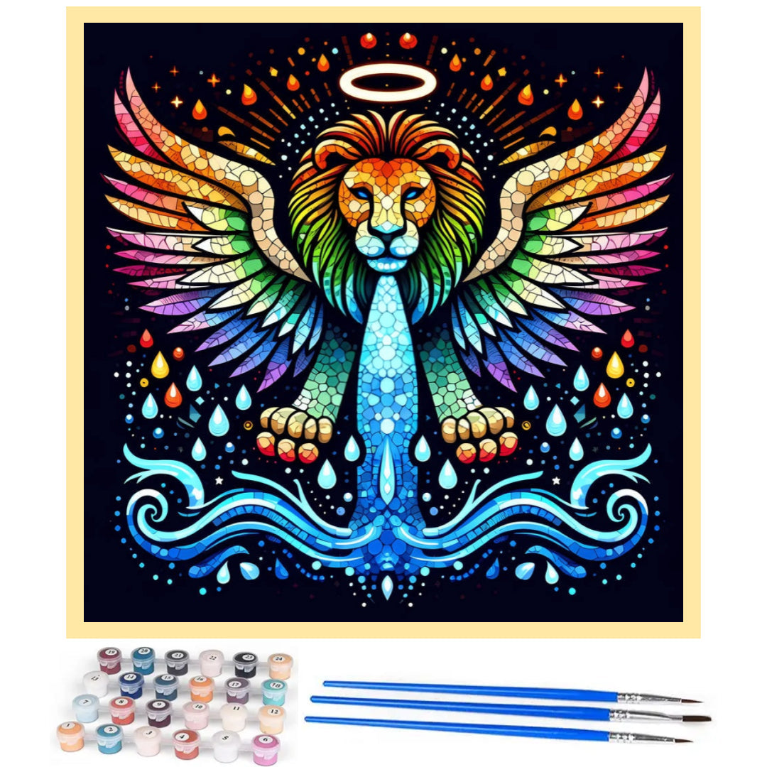 angel-lion-paint-by-number-kit
