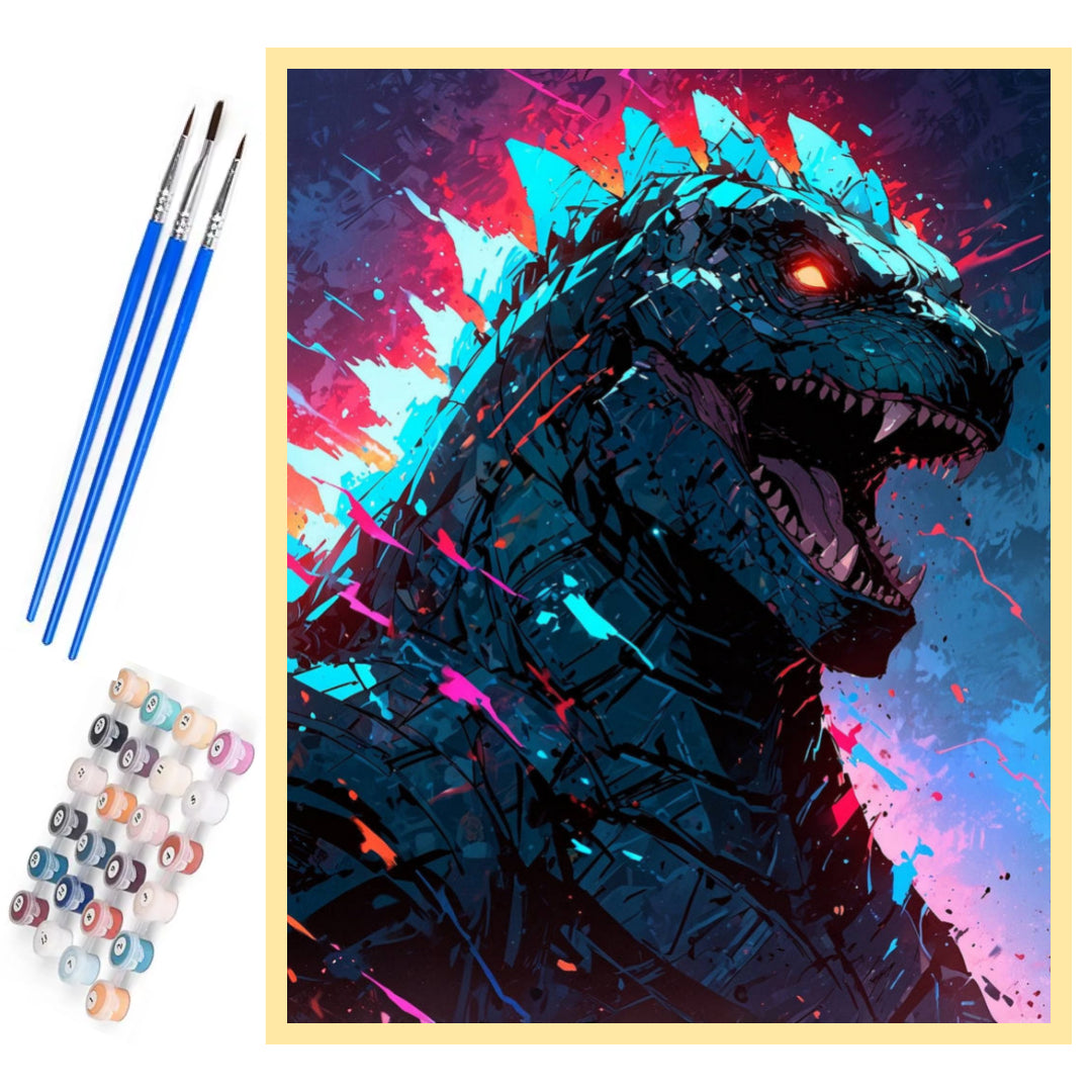 angry-godzilla-paint-by-number-kit