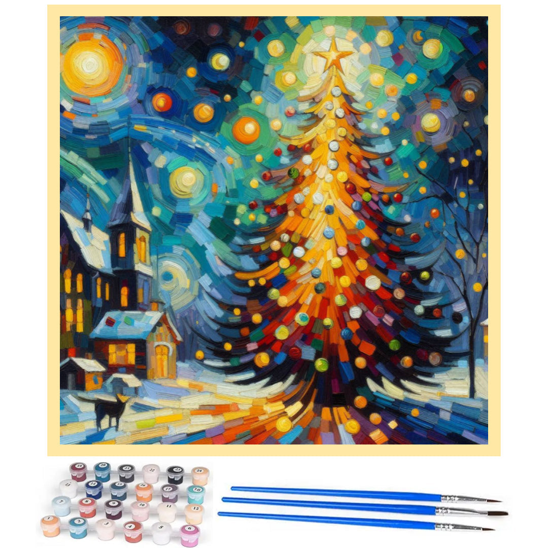 art-christmas-tree-paint-by-number-kit