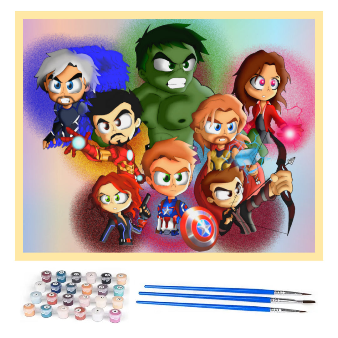 avengers-heroes-paint-by-number-kit