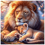 baby-lion-cudding-with-parent-paint-by-number-kit