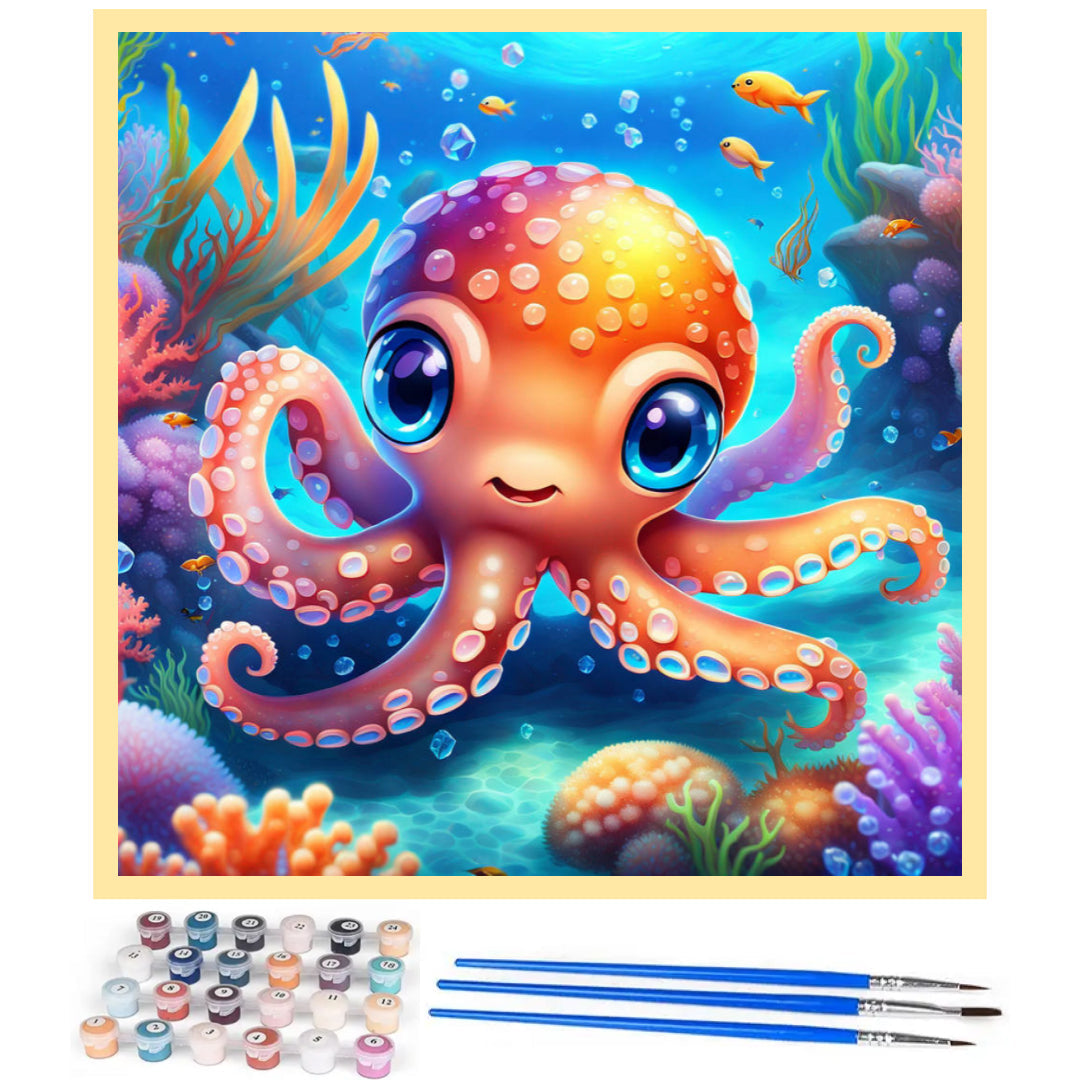 baby-octpus-paint-by-number-kit