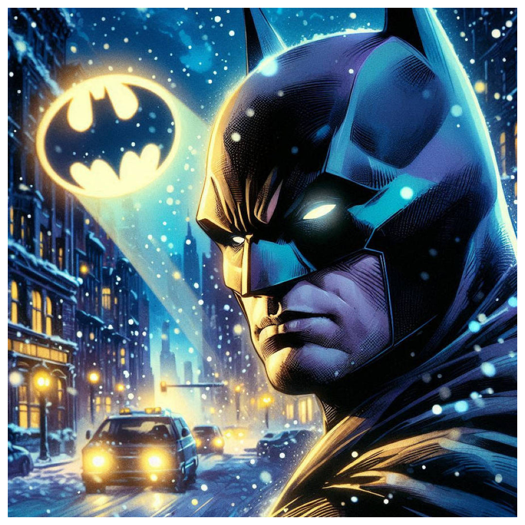 batman-at-snowy-night-paint-by-number-kit