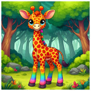 beautiful-lady-giraffe-paint-by-number-kit