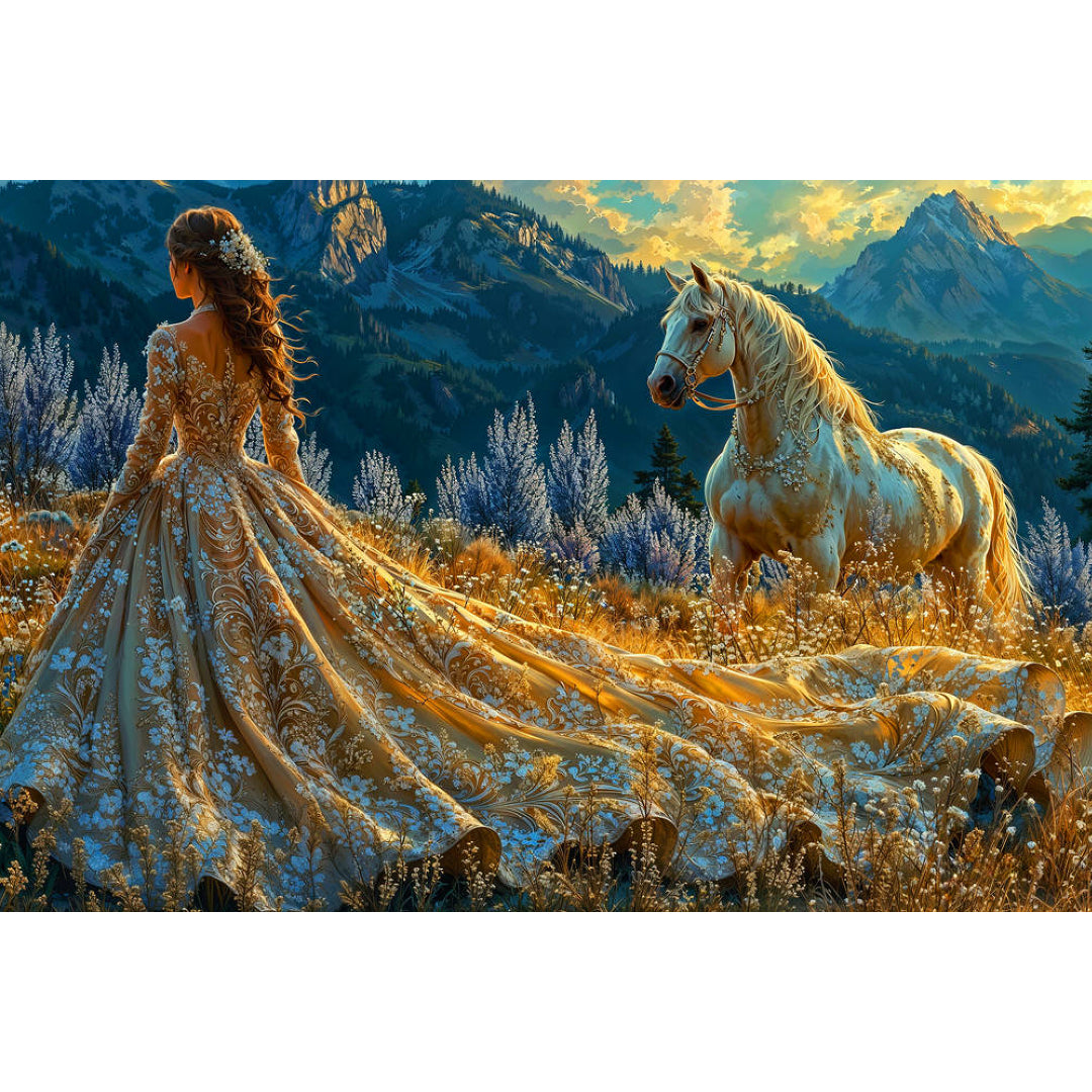 beautiful-lady-with-horse-paint-by-number-kit
