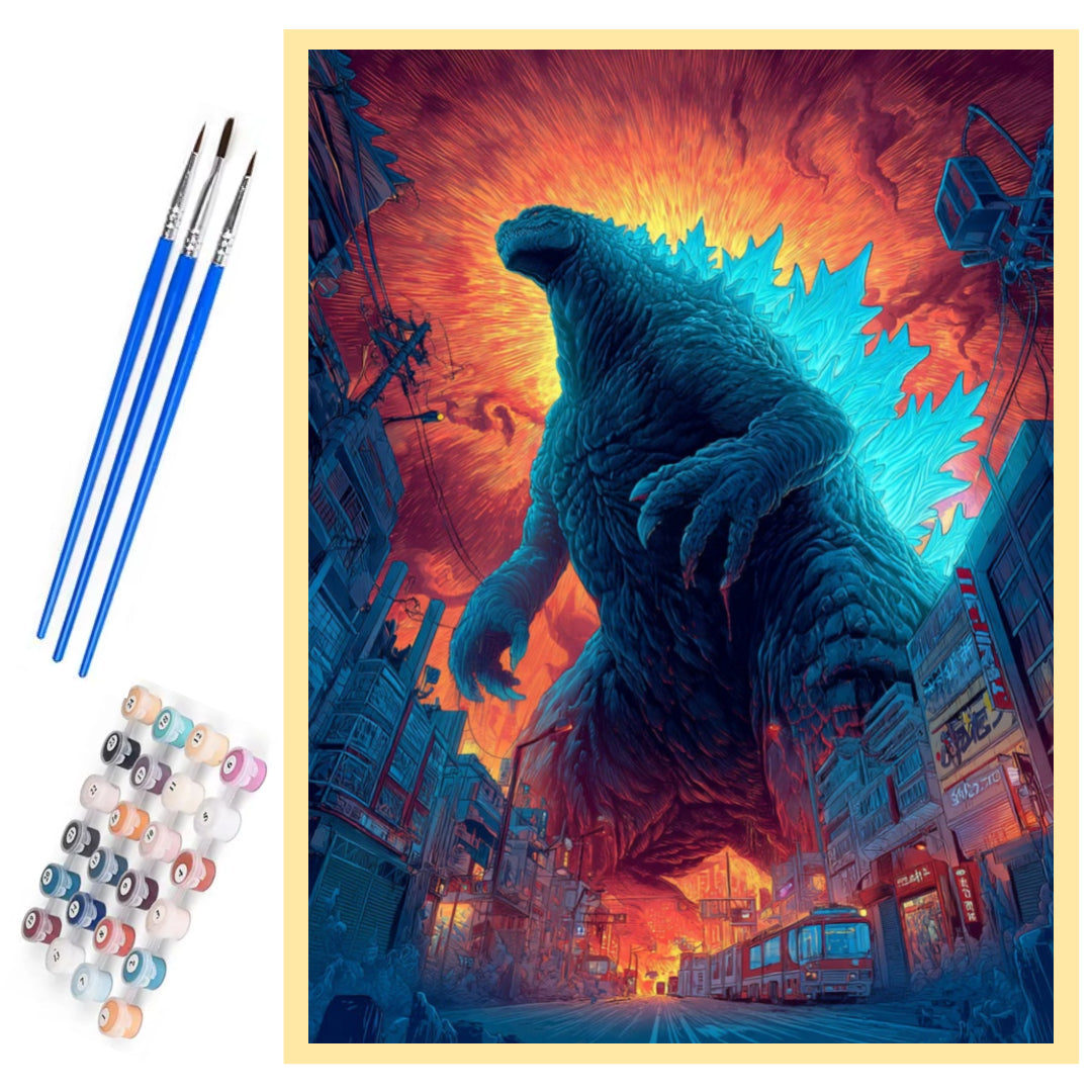 big-monster-godzilla-paint-by-number-kit