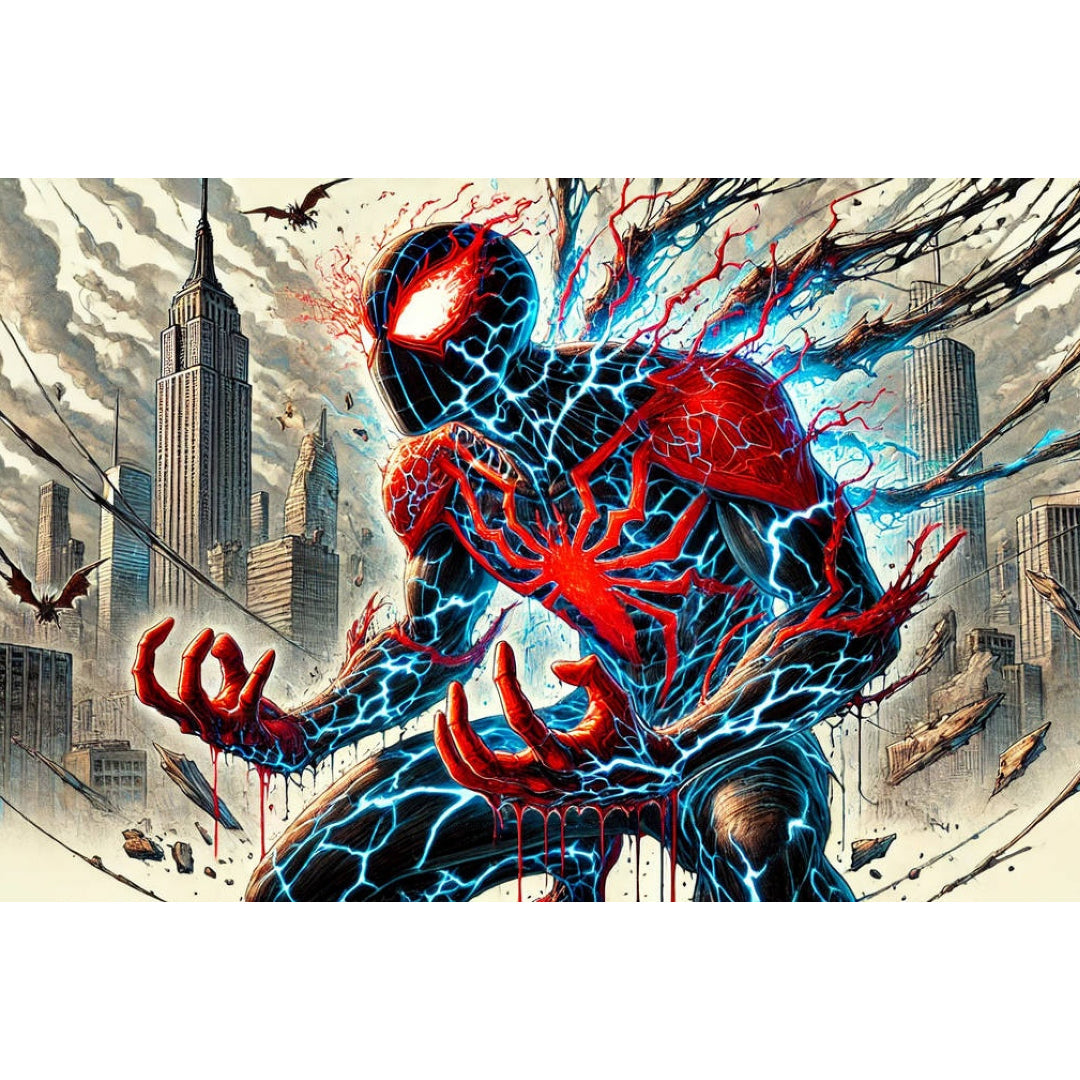 black-spiderman-paint-by-number-kit