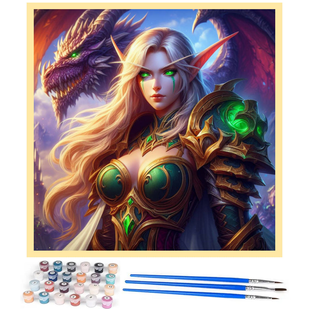blood-elf-with-dragon-paint-by-number-kit