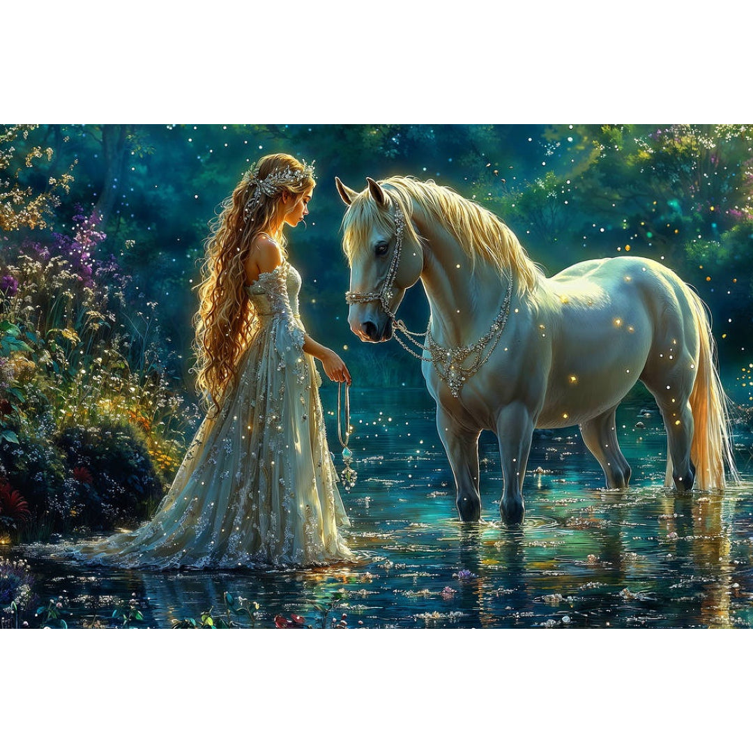bride-and-her-noble-horse-paint-by-number-kit