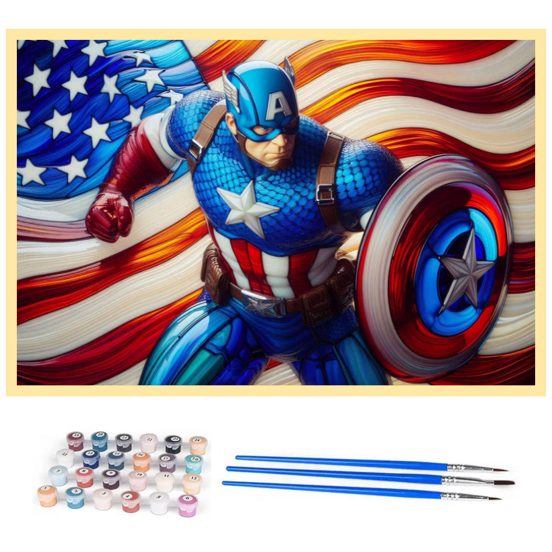 captain-america-paint-by-number-kit
