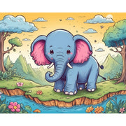cartoon-little-elephant-paint-by-number-kit