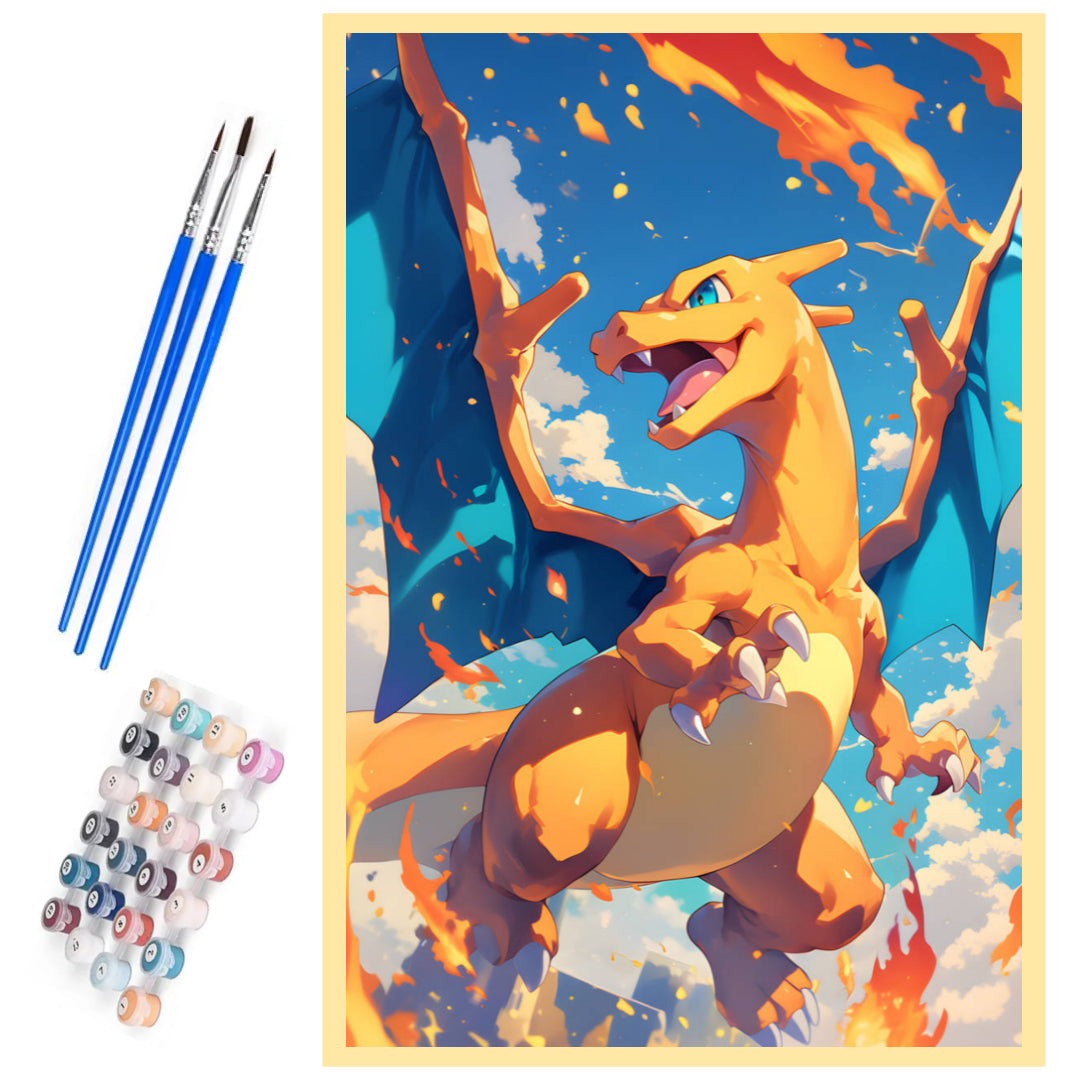charizard-paint-by-number-kit