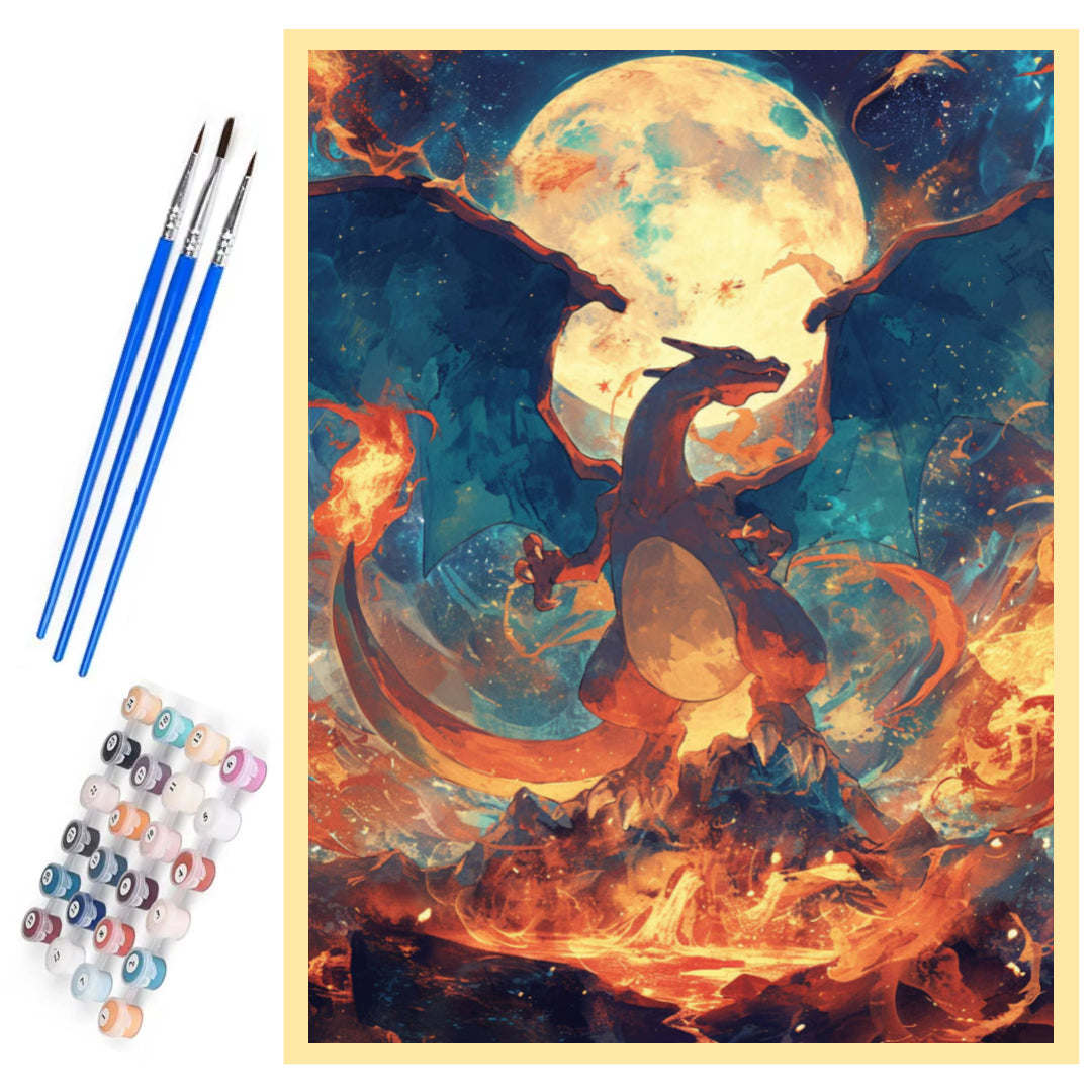 charizard-fire-guardian-paint-by-number-kit
