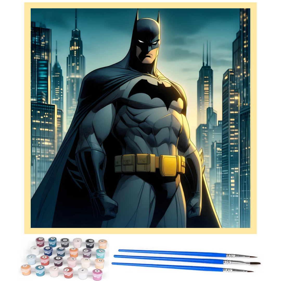 city-hero-batman-paint-by-number-kit