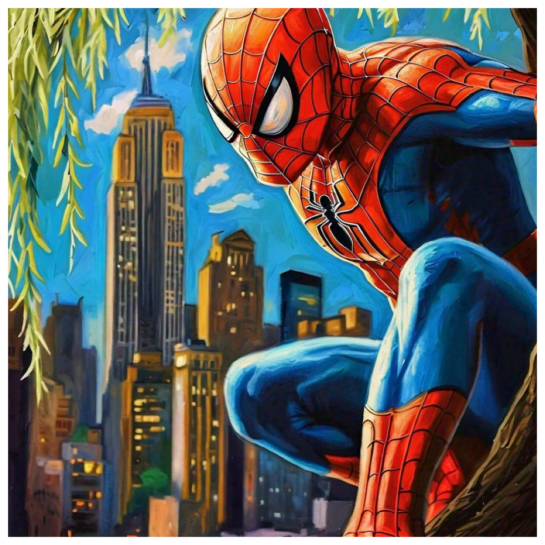 city-hero-spiderman-paint-by-number-kit