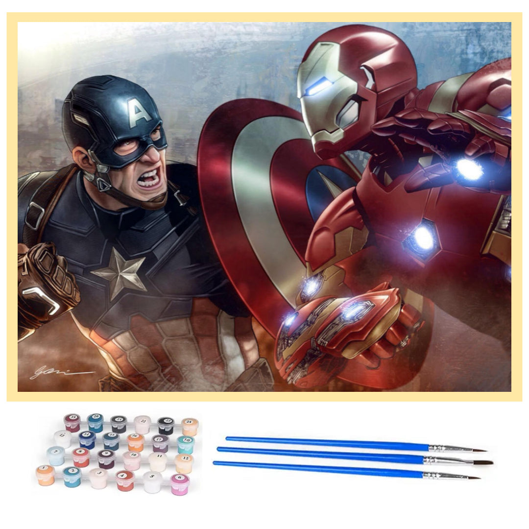 civil-war-captain-america-vs-ironman-paint-by-number-kit