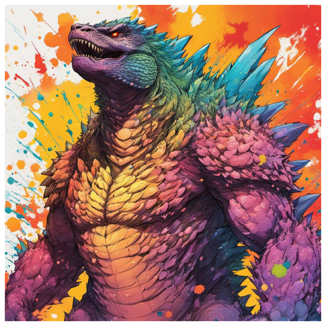 colorful-godzilla-paint-by-number-kit