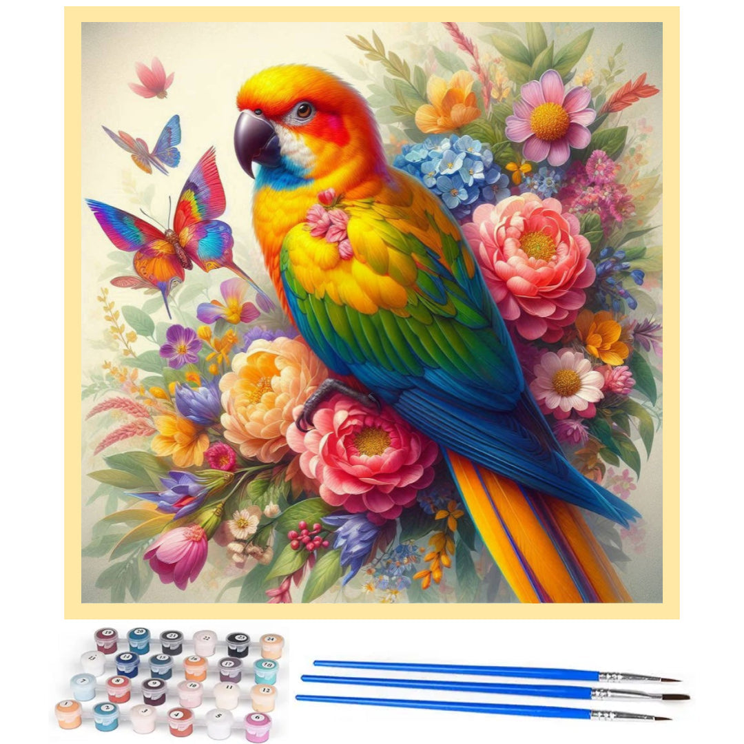 colorful-parrot-paint-by-number-kit