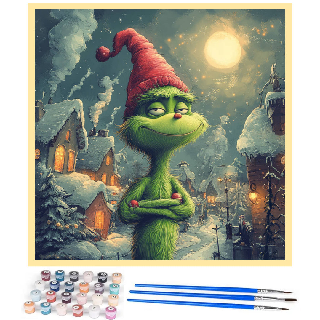 confident-grinch-paint-by-number-kit