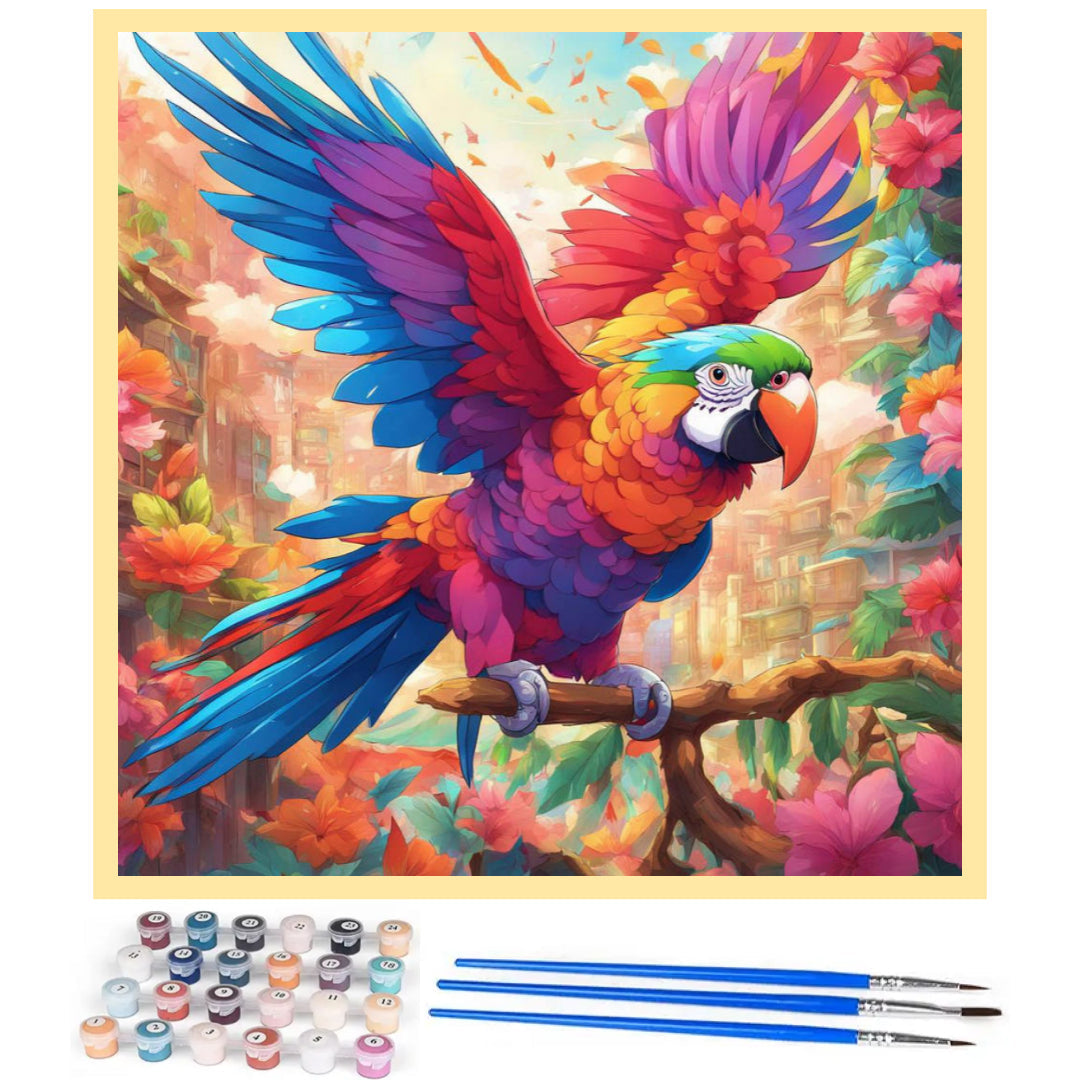 cool-parrot-paint-by-number-kit