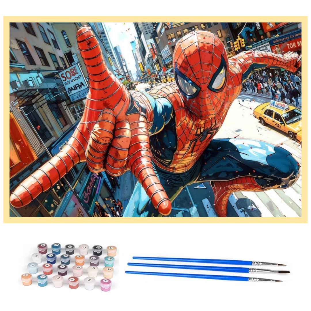 cool-spiderman-paint-by-number-kit