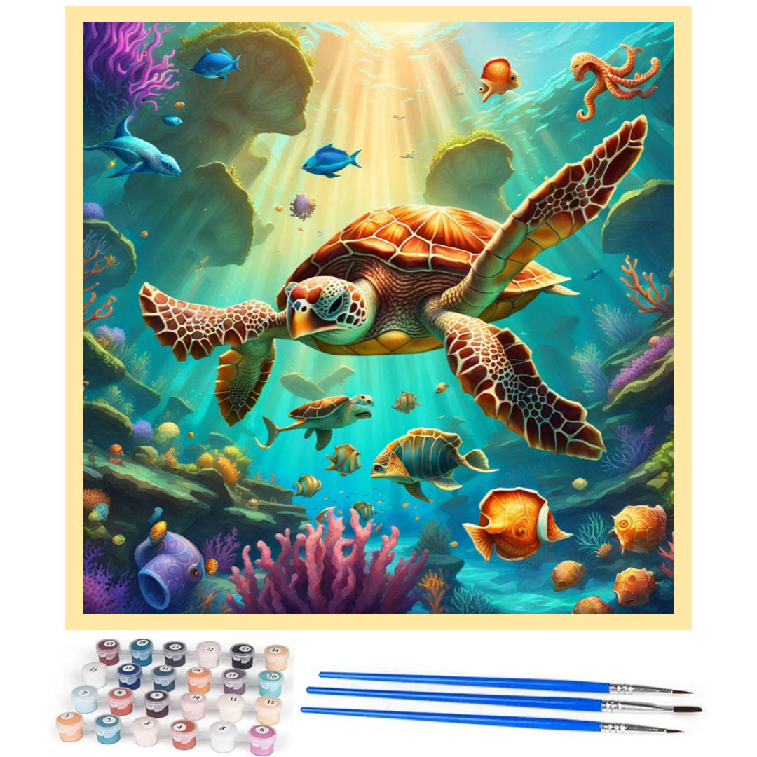 cool-turtle-paint-by-number-kit