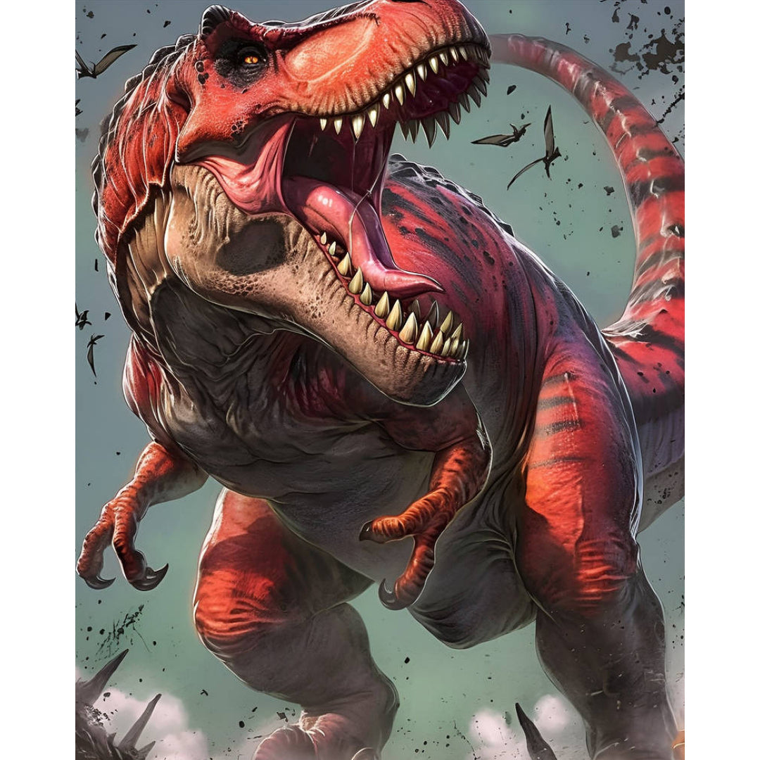 crazy-red-tyrannosaurus-paint-by-number-kit