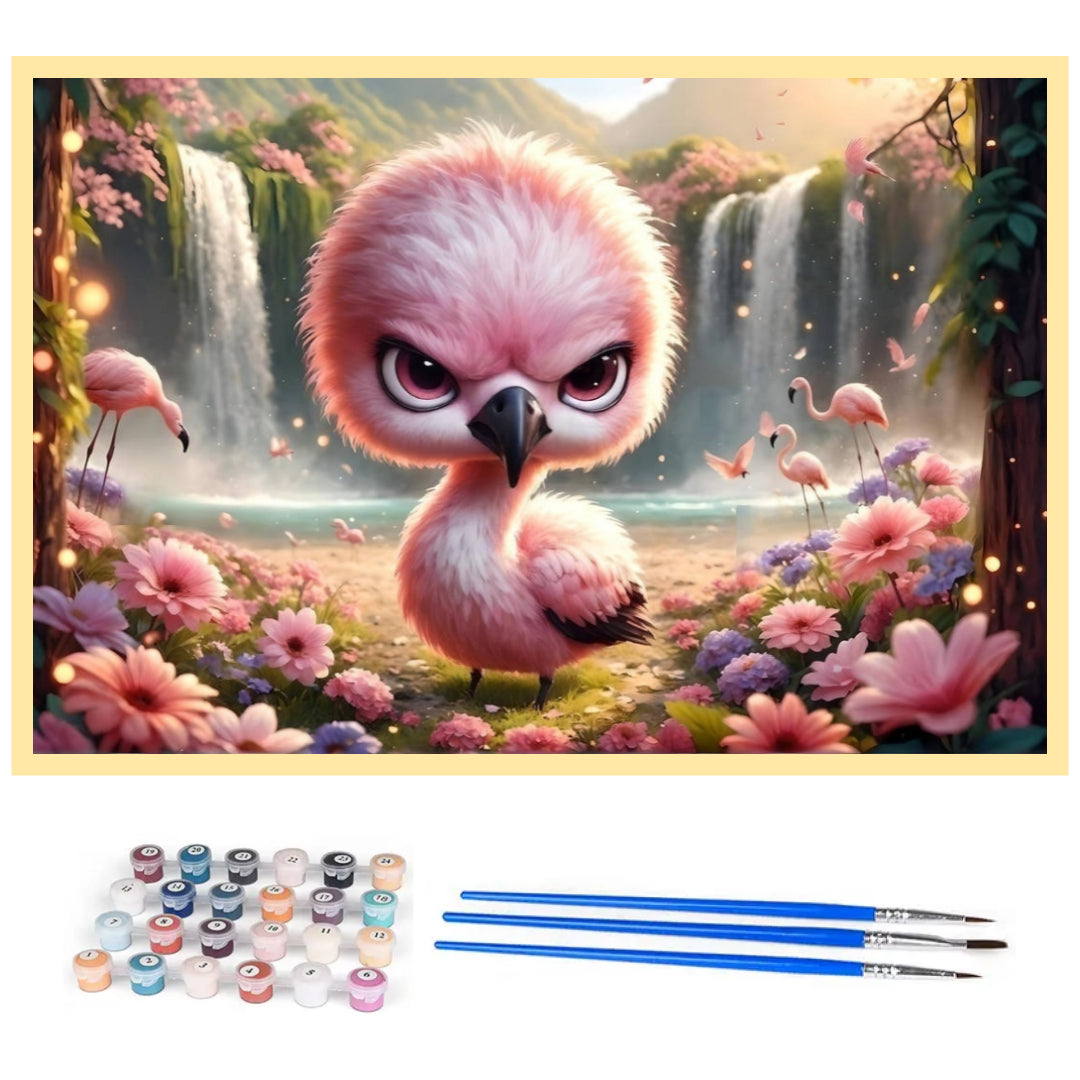 cute-angry-flamingo-paint-by-number-kit