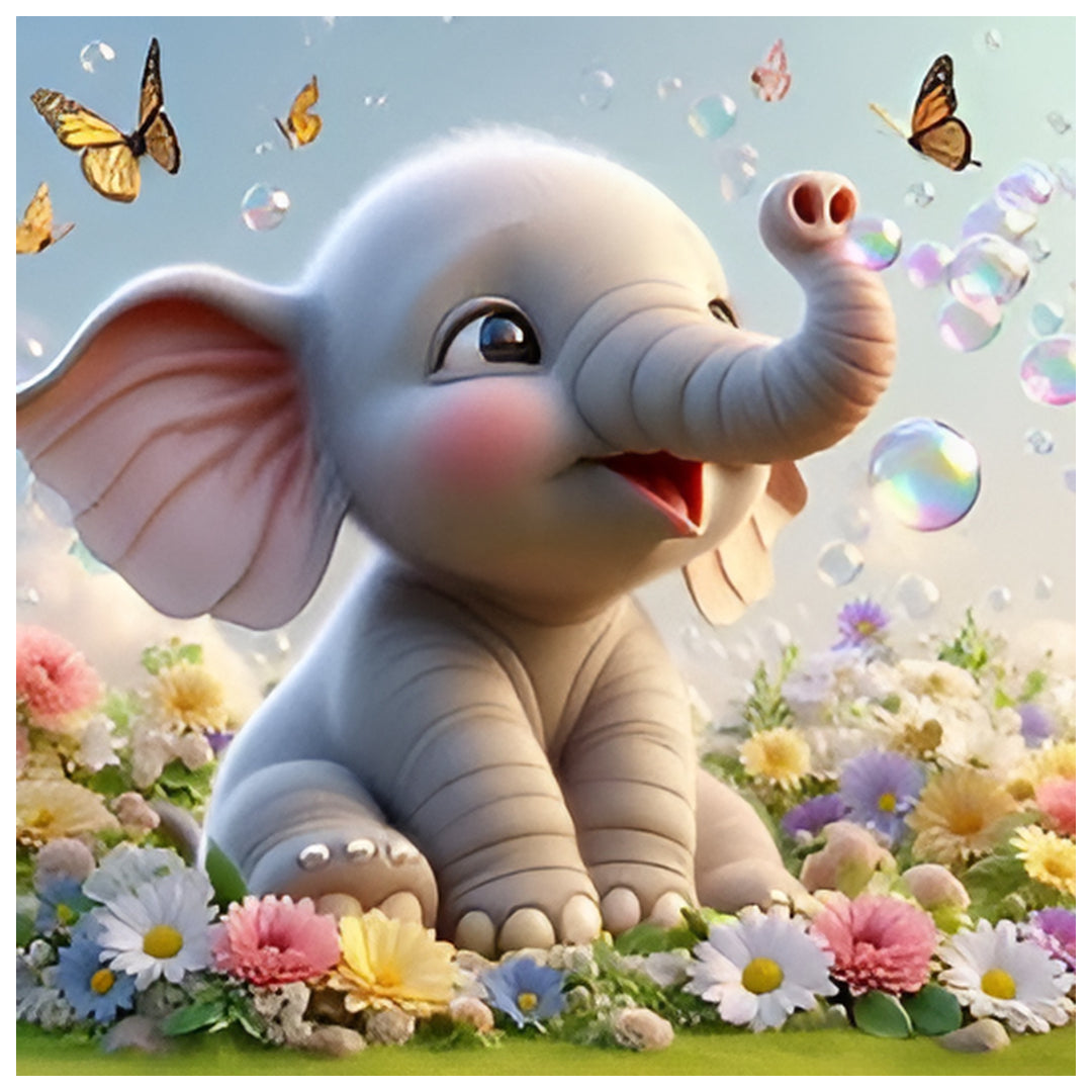 cute-baby-elephant-paint-by-number-kit
