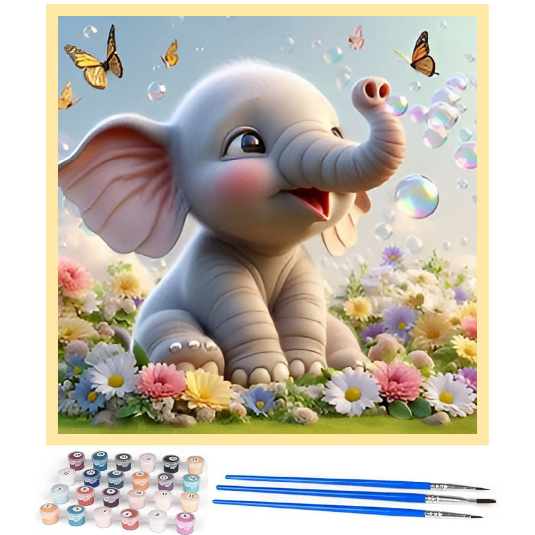 cute-baby-elephant-paint-by-number-kit