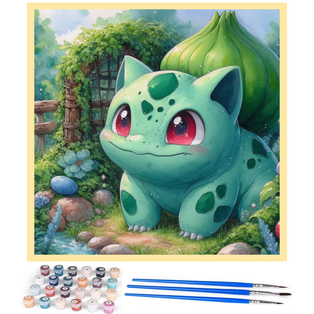 cute-bulbasaur-paint-by-number-kit