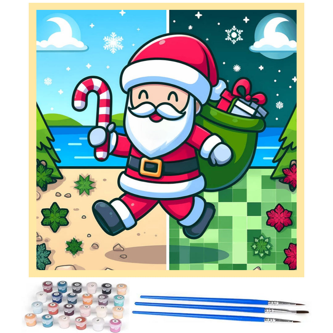 cute-santa-claus-paint-by-number-kit