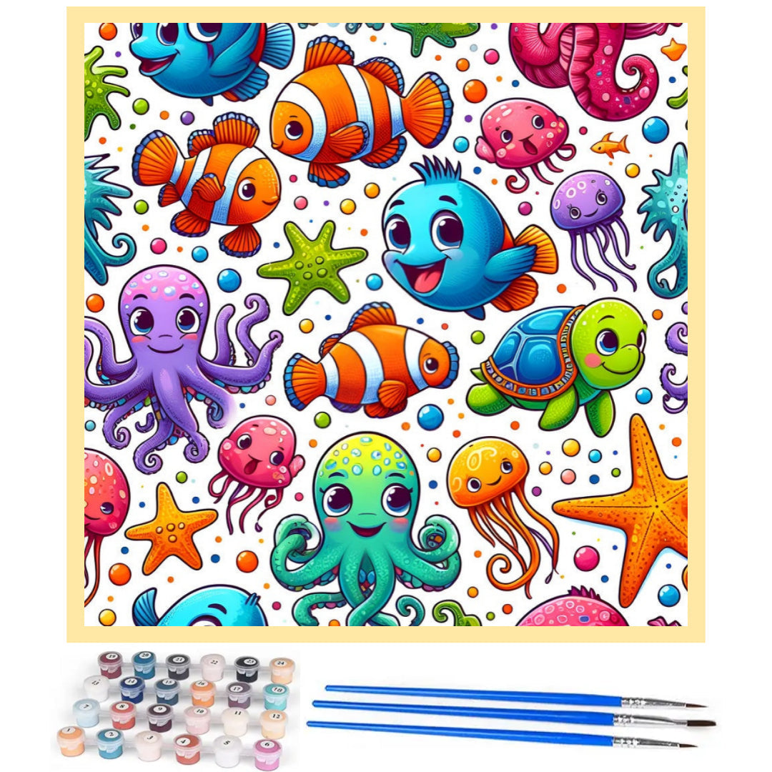 cute-underwater-world-paint-by-number-kit