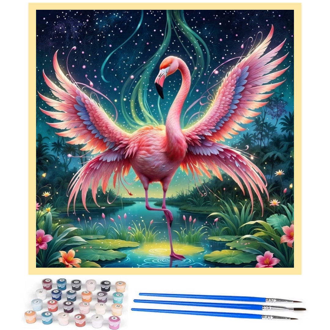 dance-flamingo-paint-by-number-kit
