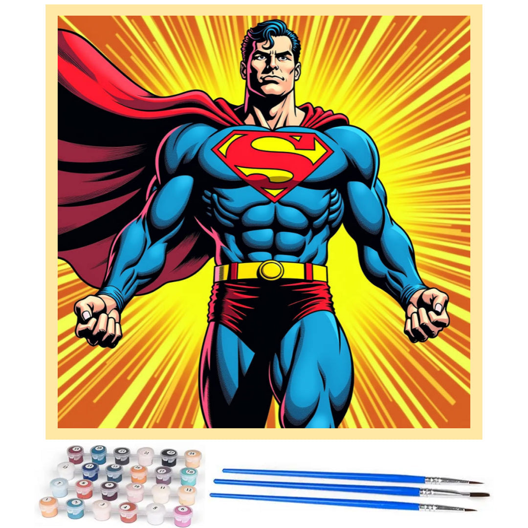 dazzling-superman-paint-by-number-kit