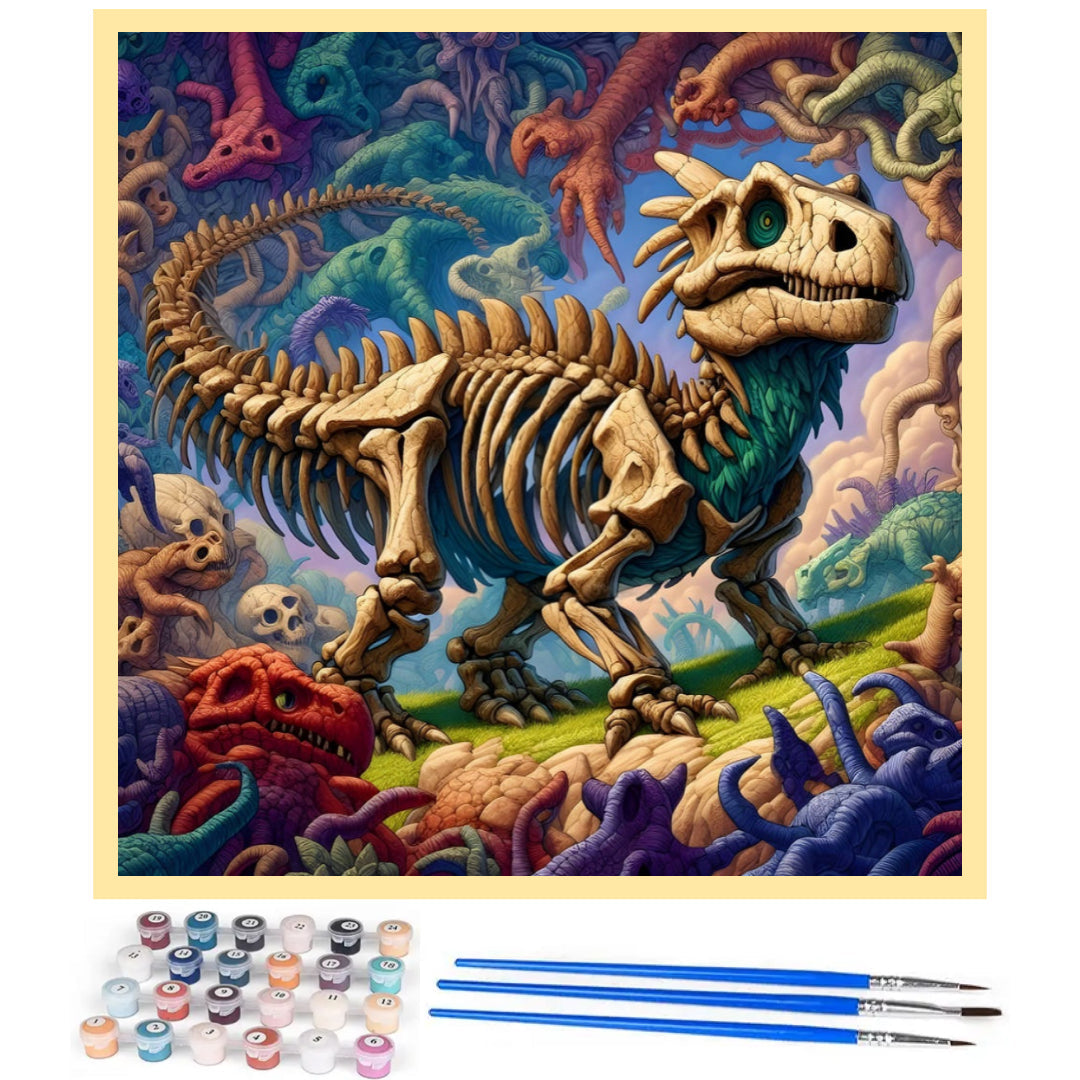 dinosaur-fossil-paint-by-number-kit