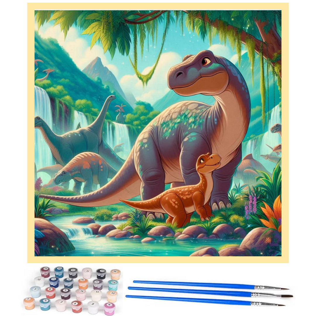 dinosaur-peaceful-life-paint-by-number-kit