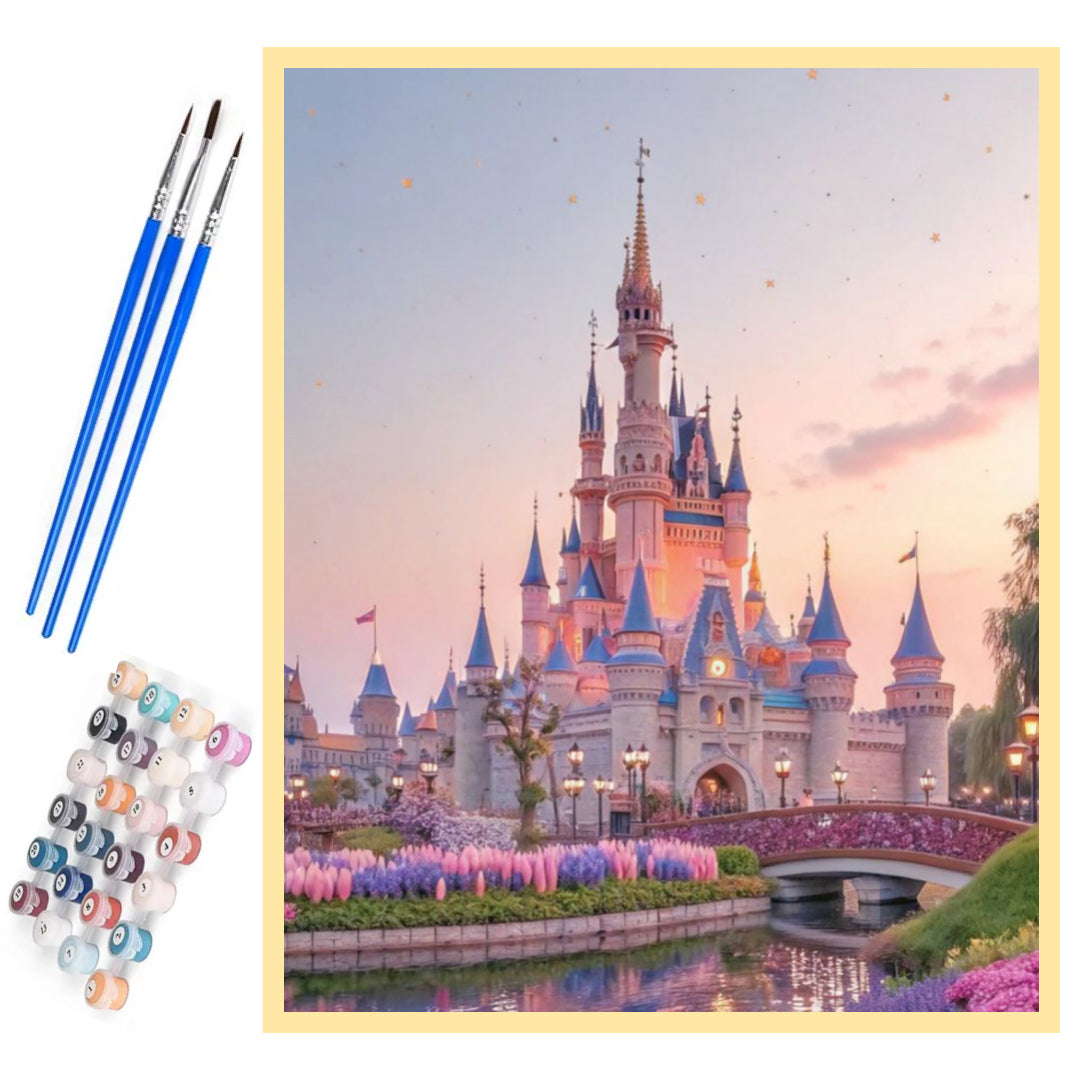 disney-castle-paint-by-number-kit