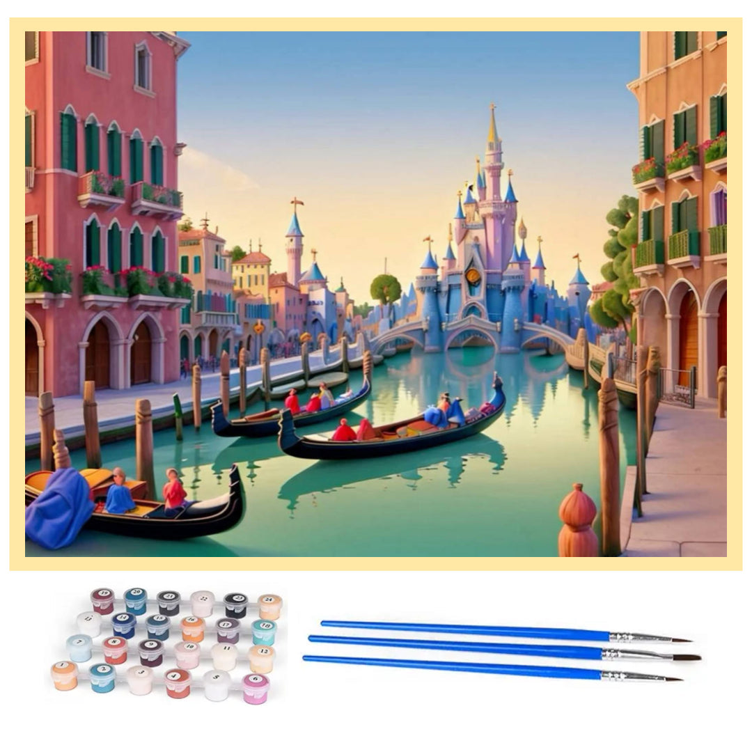 disneyland-in-venice-paint-by-number-kit